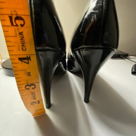 apostrophe Black Open Toe Women's Shoes: Size 8M - Picture 8 of 11